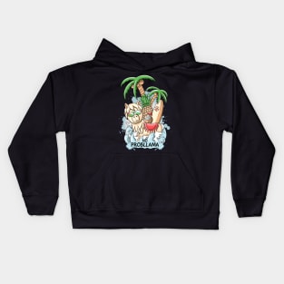 No Probllama summer vibes Kids Hoodie